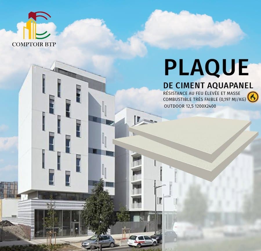 Knauf Aquapanel cement board on a completed facade
